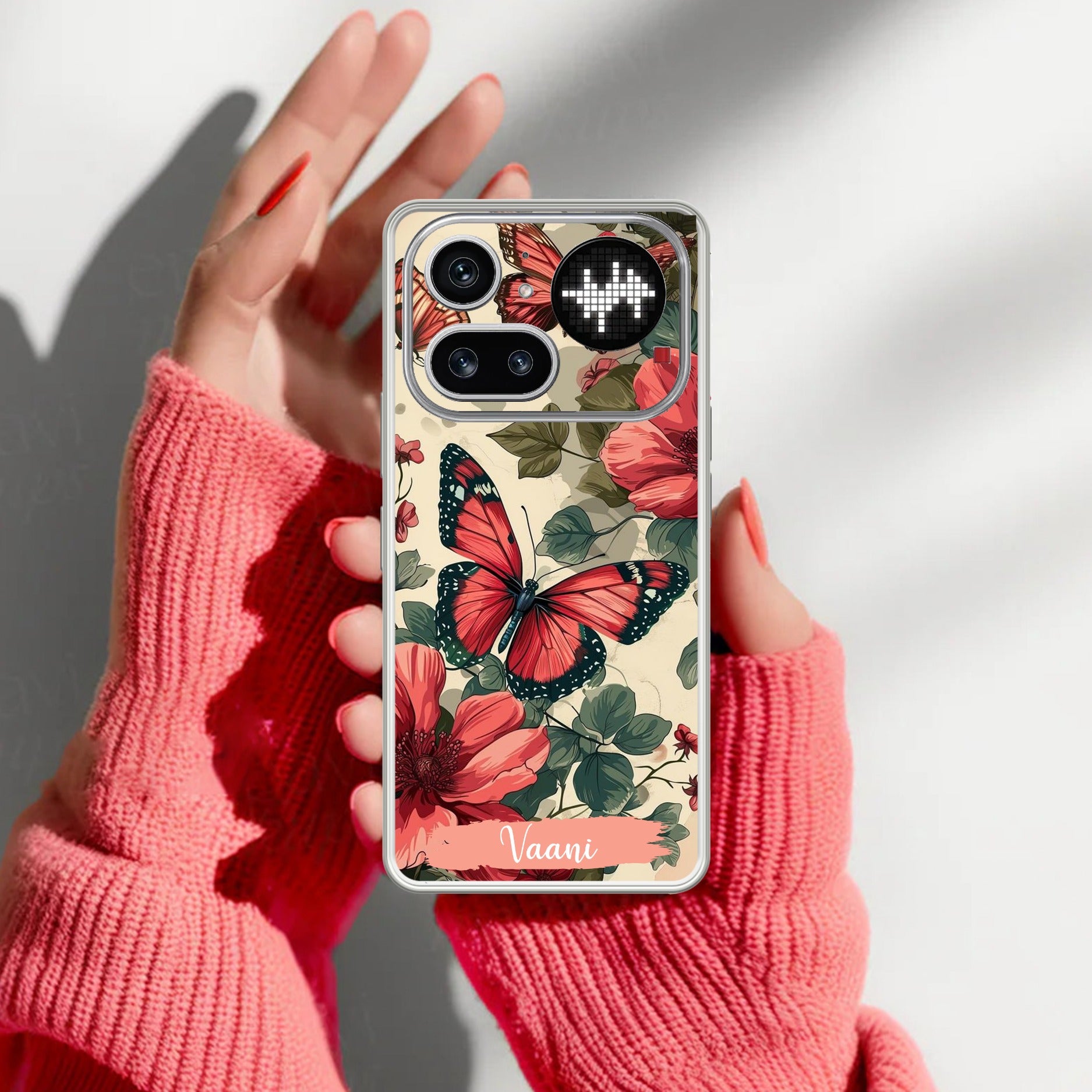 Butterfly Customize Transparent Silicon Case For Nothing Phone 4A Pro 5G