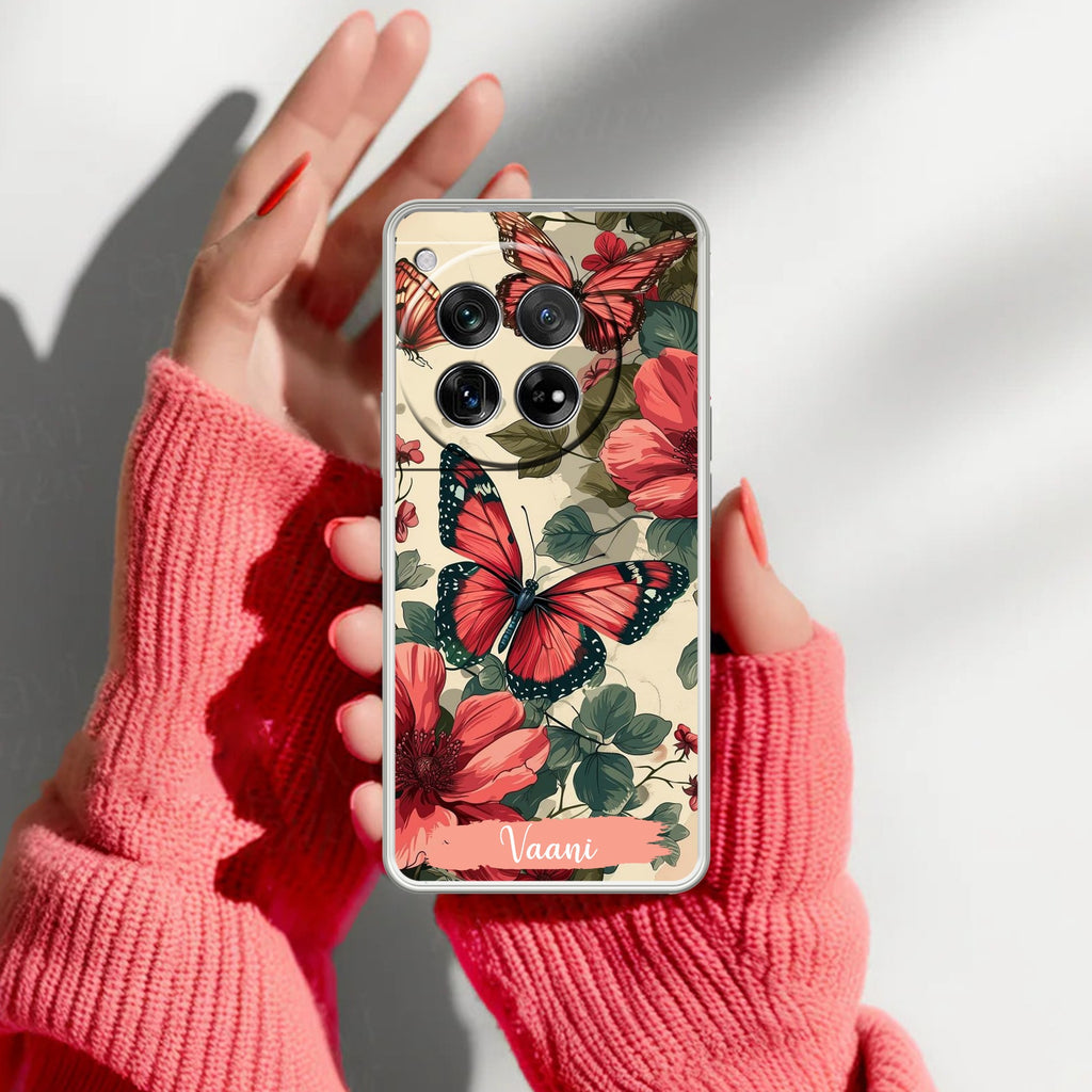 Butterfly Customize Anti Yellow Case For OnePlus 12 5G
