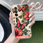 Butterfly  Customize Anti Yellow Case For Oppo Reno 12 Pro 5G