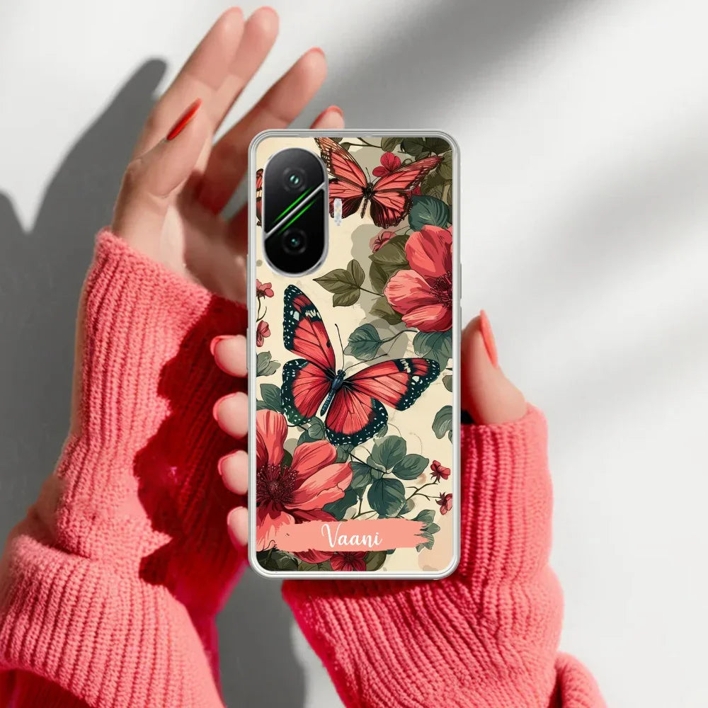 Butterfly Customize Transparent Silicon Case For Poco - ShopOnCliQ