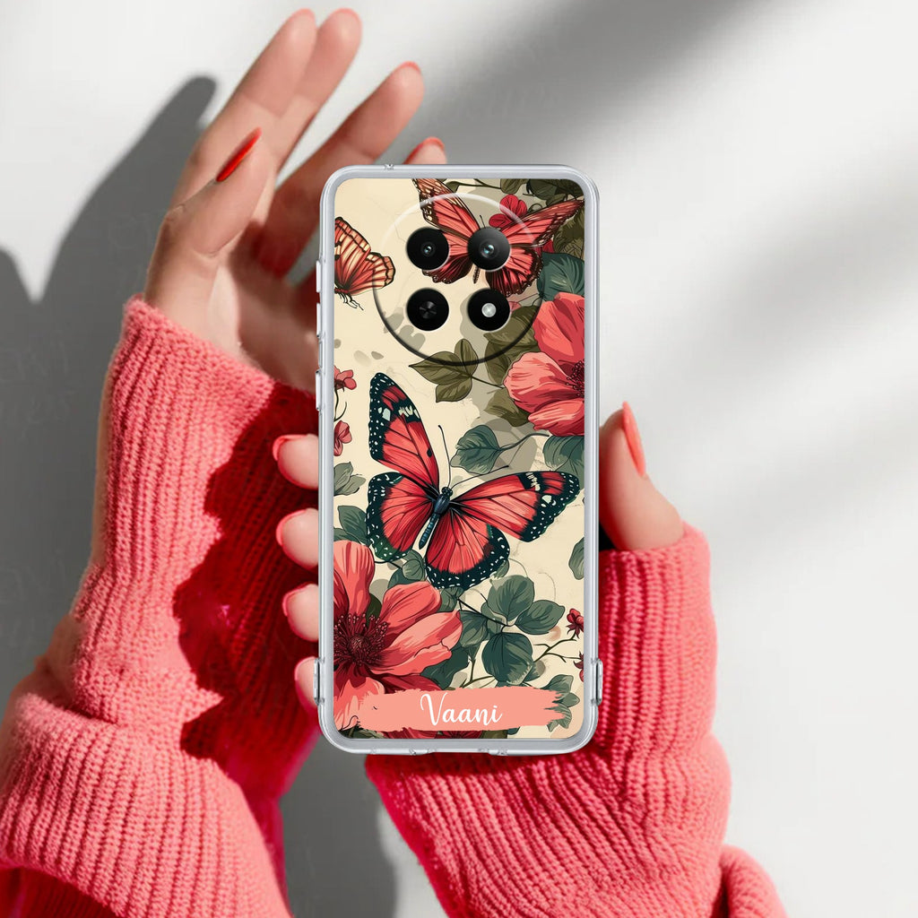 Butterfly Customize Anti Yelllow Case For Realme 13 5G