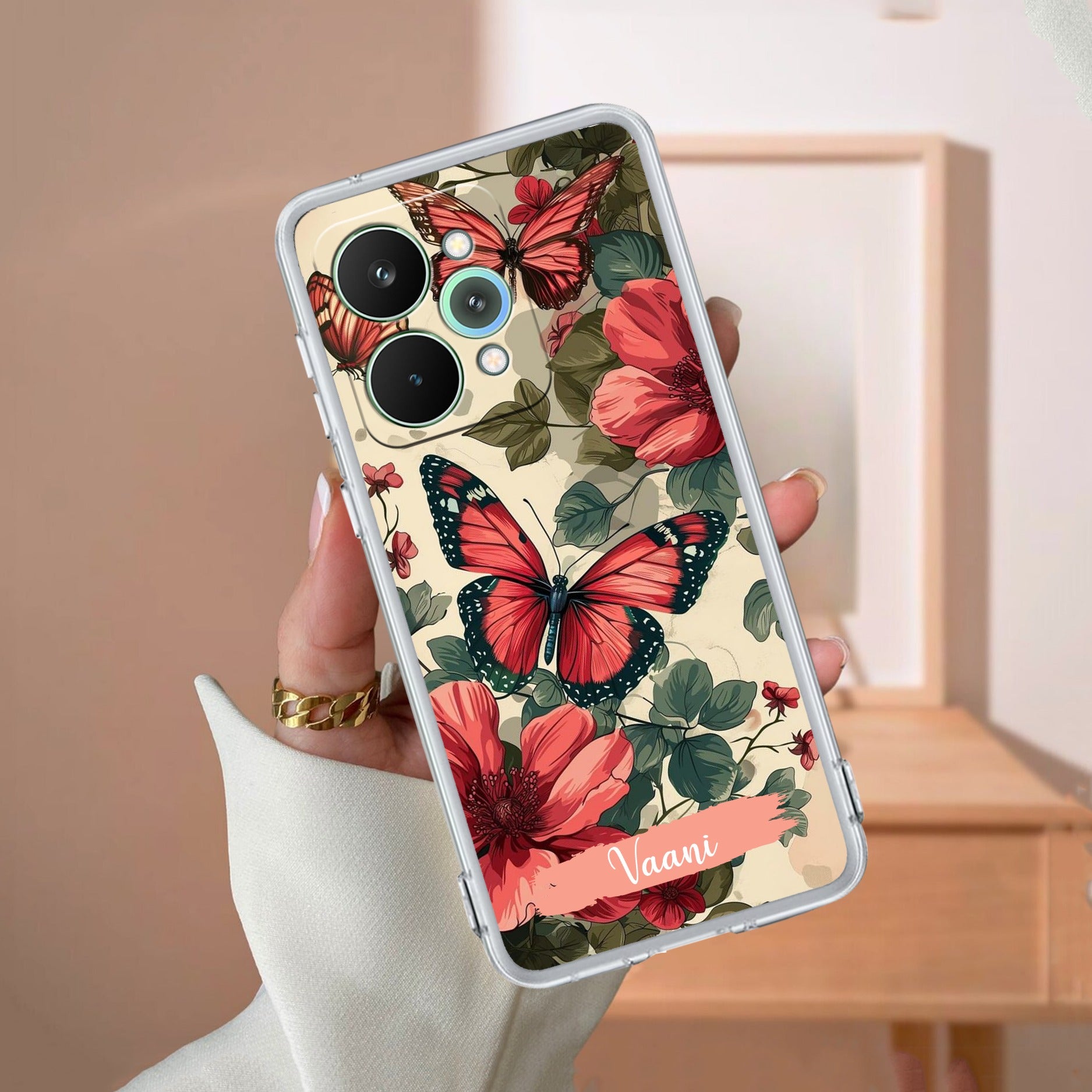 Butterfly Customize Anti Yellow Case For Realme 15 Pro 5G