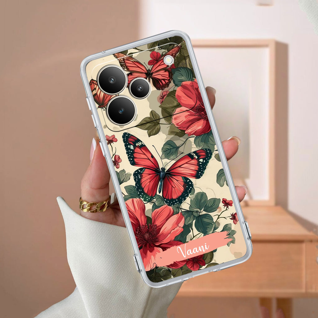 Butterfly Customize Anti Yelllow Case For Realme P4 5G