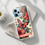 Butterfly Customize Transparent Silicon Case For Redmi Note 12 5G