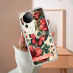 Butterfly  Customize Transparent Silicon Case For Vivo T4 Ultra 5G