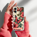 Butterfly  Customize Transparent Silicon Case For Vivo Y19e