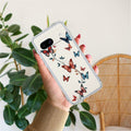 Butterfly Floral Design Transparent Silicon Case For Google Pixel 8a 5G