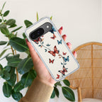 Butterfly Floral Design Anti Yellow Case For Google Pixel 9 Pro XL