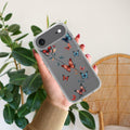 Butterfly Floral Design Anti Yellow Clear Case For iPhone Air