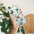 Butterfly Floral Design Anti Yellow Case For Vivo V40e 5G
