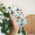 Butterfly Floral Design Transparent Silicon Case For iQOO Z9s 5G