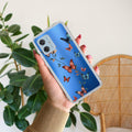 Butterfly Floral Design Anti Yellow Case For Motorola G54 5G