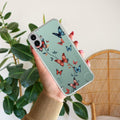 Butterfly Floral Design Transparent Silicon Case For CMF Nothing Phone 1 5G