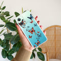 Butterfly Floral Design Transparent Silicon Case For OnePlus Nord CE 2 Lite