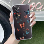 Butterfly Floral Design Anti Yellow Case For Oppo Reno 12 Pro 5G