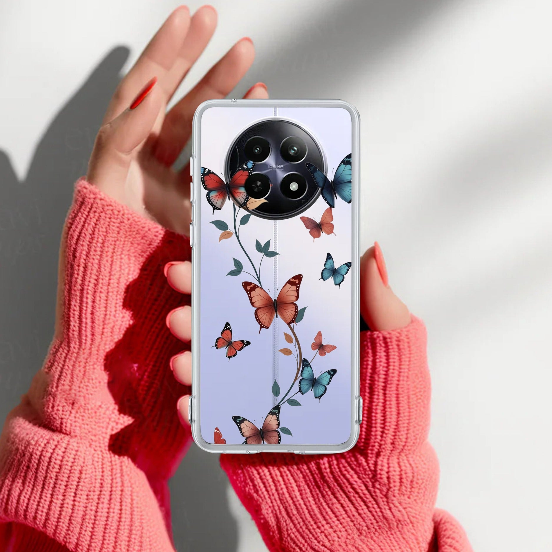 Wild Rose Anti Yelllow Case For Realme P4 Pro 5G
