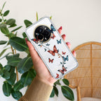 Butterfly Floral Design Anti Yelllow Case For Realme 14 Pro Plus 5G