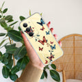 Butterfly Floral Design Transparent Silicon Case For Realme 14x 5G