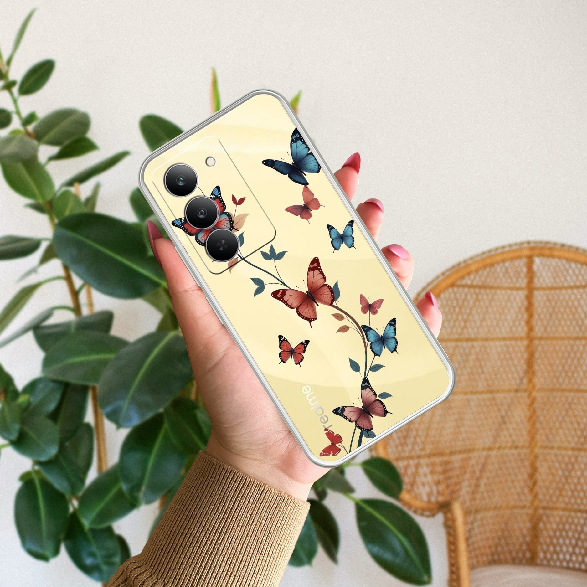 Wild Rose Anti Yelllow Case For Realme P4 Pro 5G