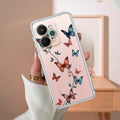 Butterfly Floral Design Transparent Silicon Case For Realme 9 Pro Plus 5G / Realme Narzo 50 Pro (5G) / Realme 9 4G