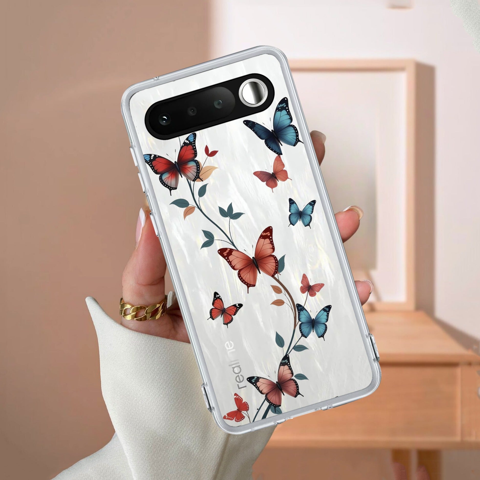 Butterfly Floral Design Anti Yellow Case For Realme 16 5G