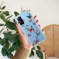 Butterfly Floral Design Transparent Silicon Case For Redmi Note 11 Pro / Redmi Note 11 Pro Plus 5G