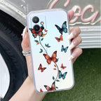 Butterfly Floral Design Anti Yellow Case For Vivo T1 5G