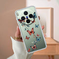 Butterfly Floral Design Transparent Silicon Case For Vivo X300 5G