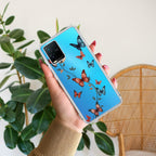 Butterfly Floral Design Anti Yellow Case For Vivo T1x