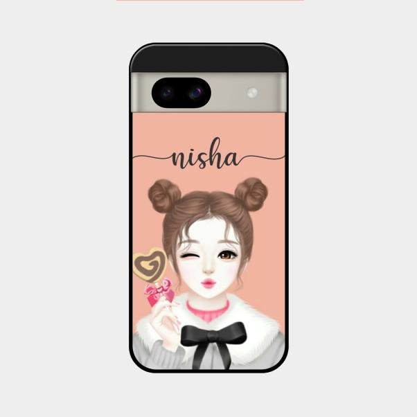 Candy Wink Customize Glass Case Cover For Google Pixel 8A 5G
