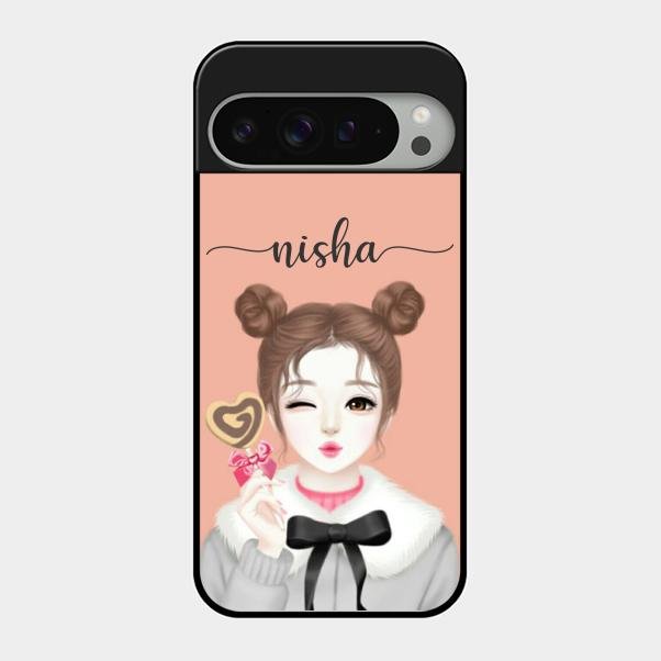 Candy Wink Customize Glass Case Cover For Google Pixel 9 Pro Xl