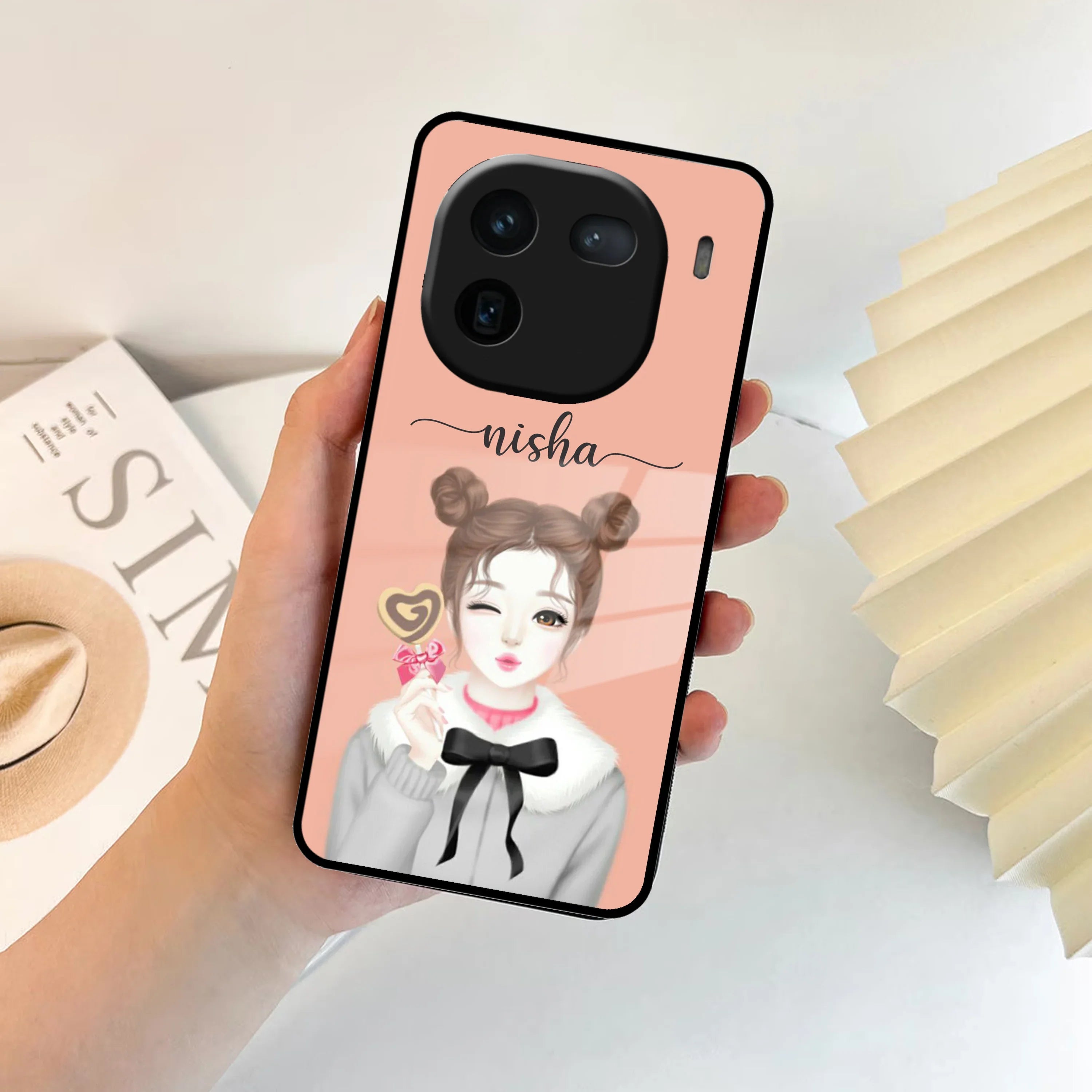 Candy Wink Customize Glass Case Cover For Vivo - ShopOnCliQ