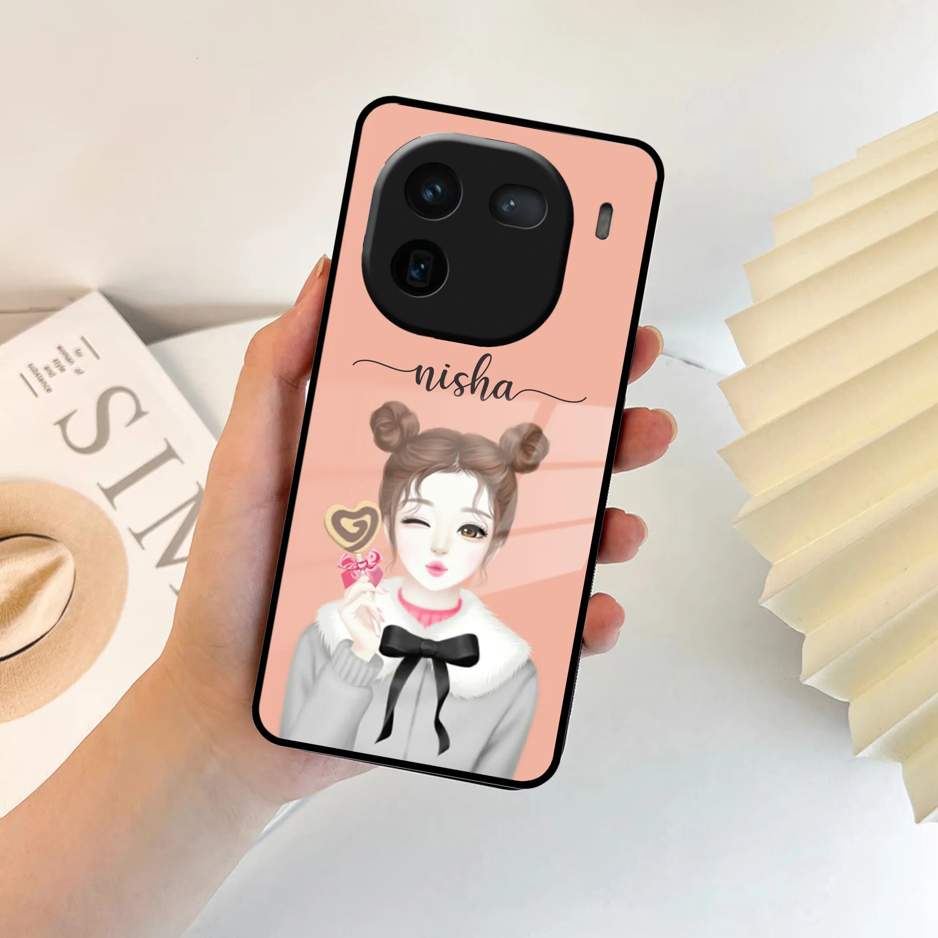 Candy Wink Customize Glass Case Cover For iQOO - ShopOnCliQ