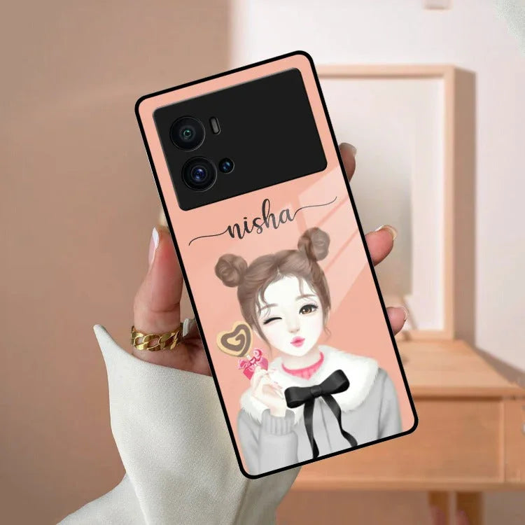 Candy Wink Customize Glass Case Cover For iQOO - ShopOnCliQ