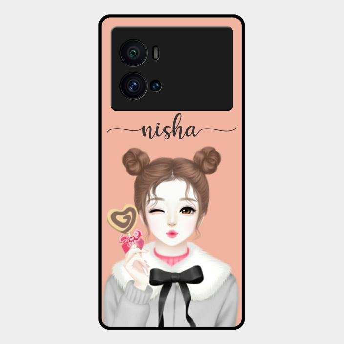 Candy Wink Customize Glass Case Cover For Iqoo 9 Pro 5G