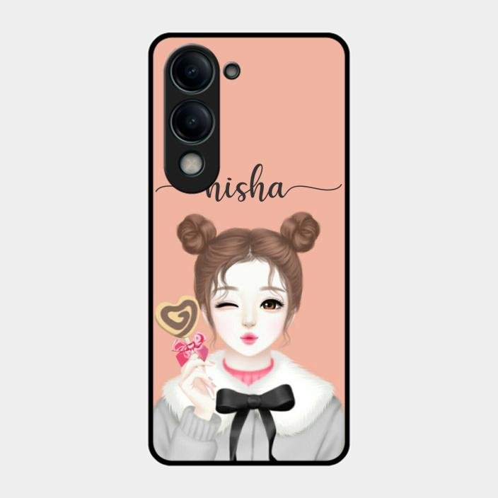 Candy Wink Customize Glass Case Cover For Iqoo Z10 Lite