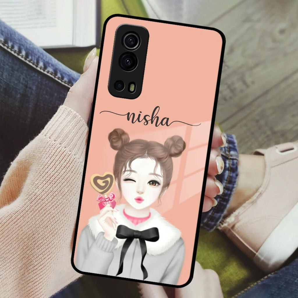 Candy Wink Customize Glass Case Cover For Vivo - ShopOnCliQ