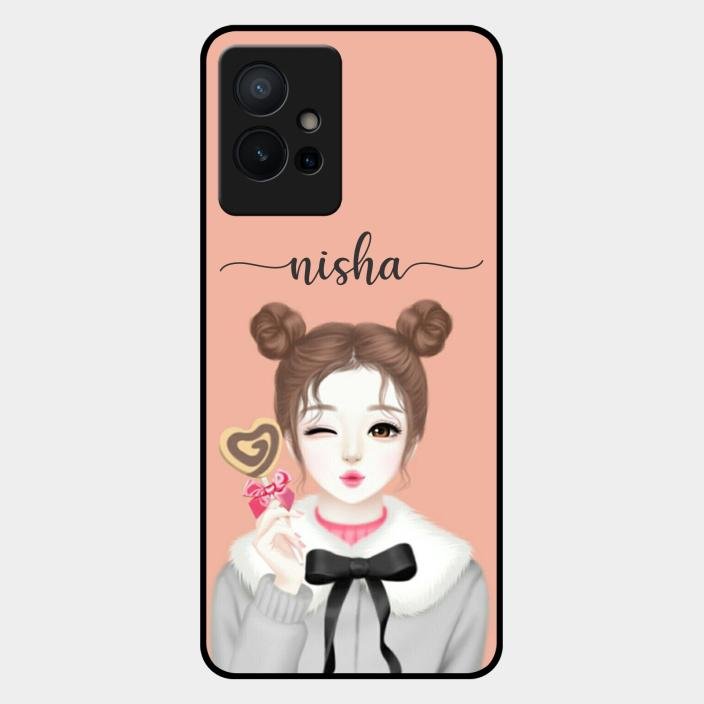 Candy Wink Customize Glass Case Cover For Iqoo Z6 5G