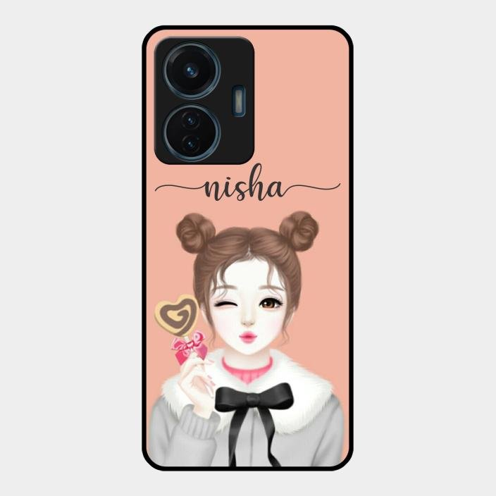 Candy Wink Customize Glass Case Cover For Iqoo Z6 Lite 5G