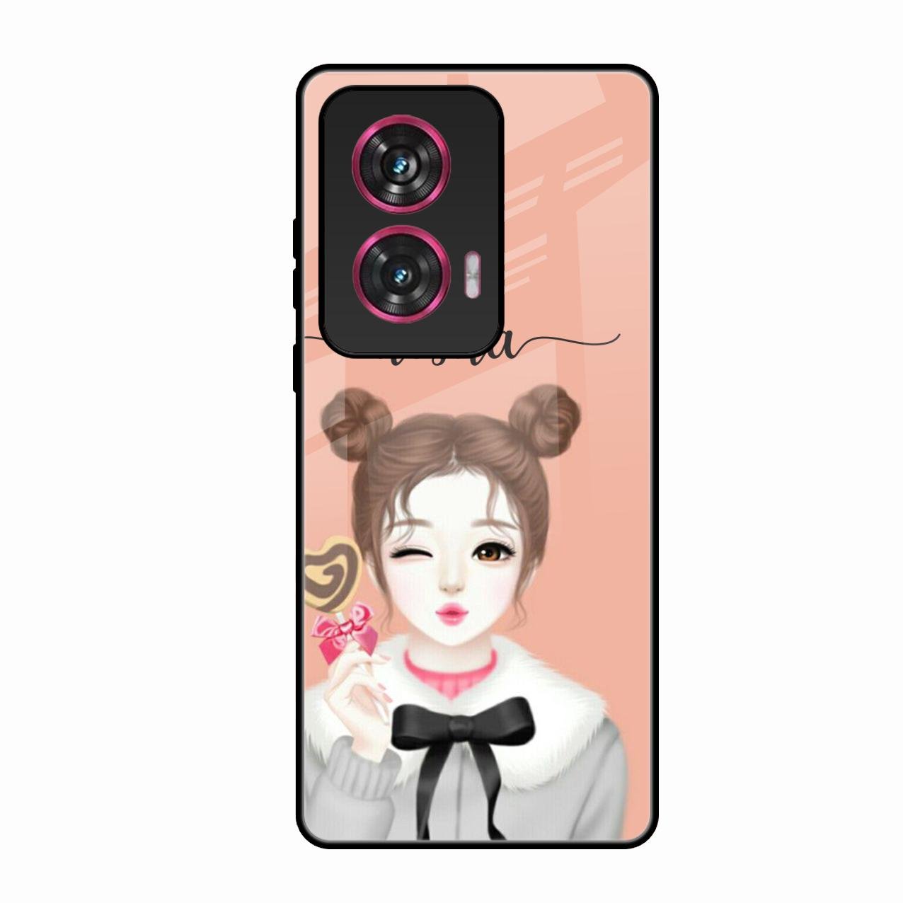 Candy Wink Customize Glass Case Cover For Motorola Edge 50 Fusion 5G