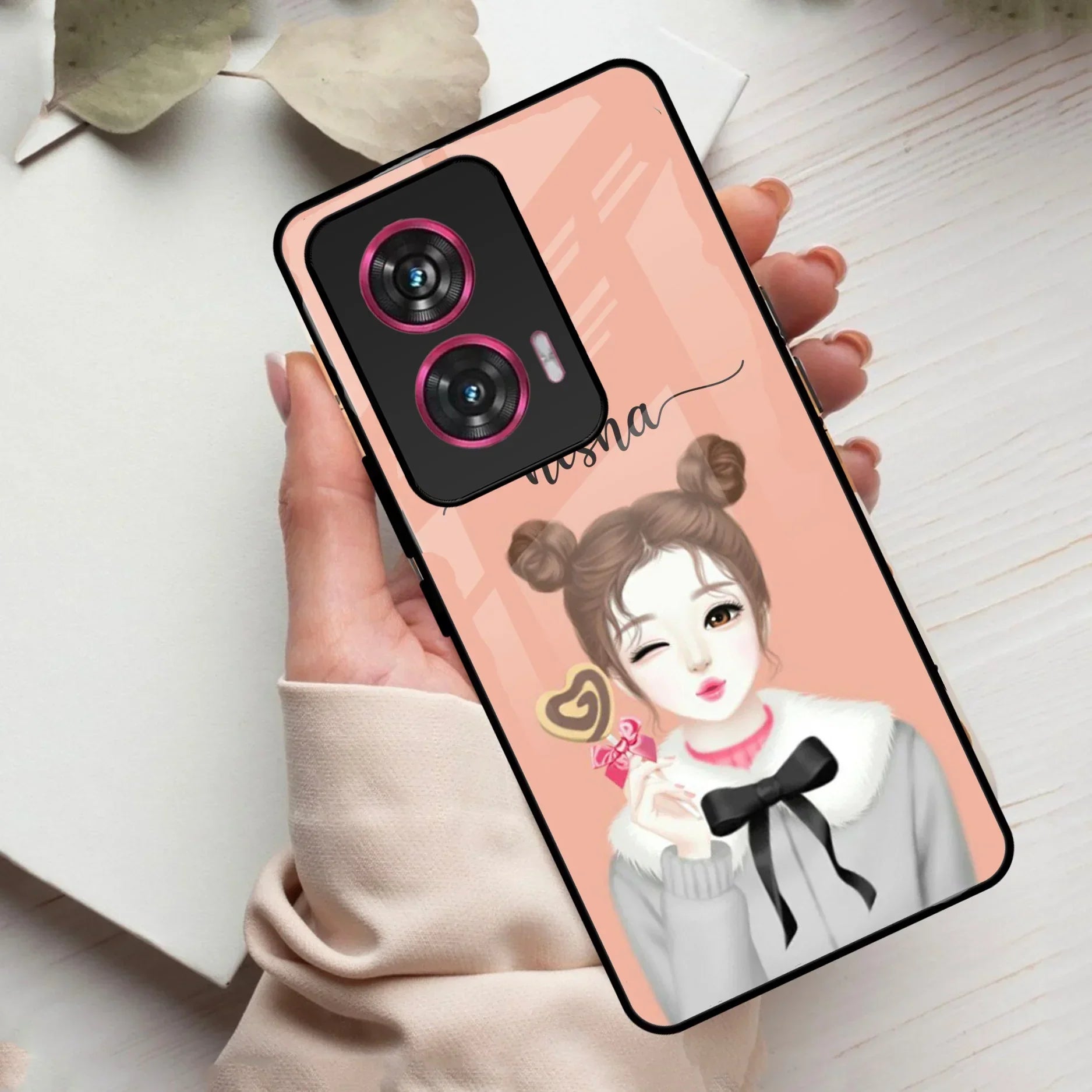 Candy Wink Customize Glass Case Cover For Motorola - ShopOnCliQ