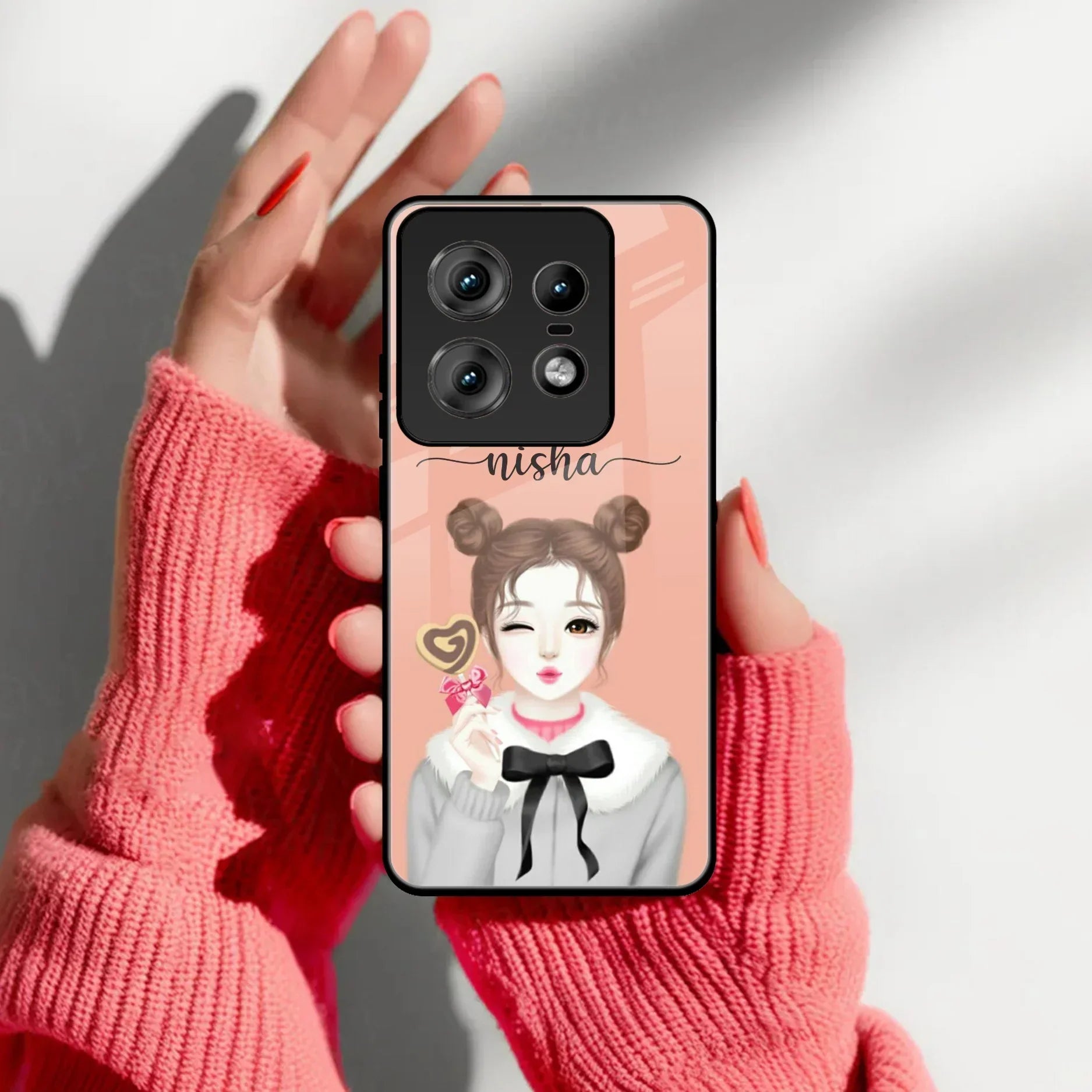 Candy Wink Customize Glass Case Cover For Motorola - ShopOnCliQ