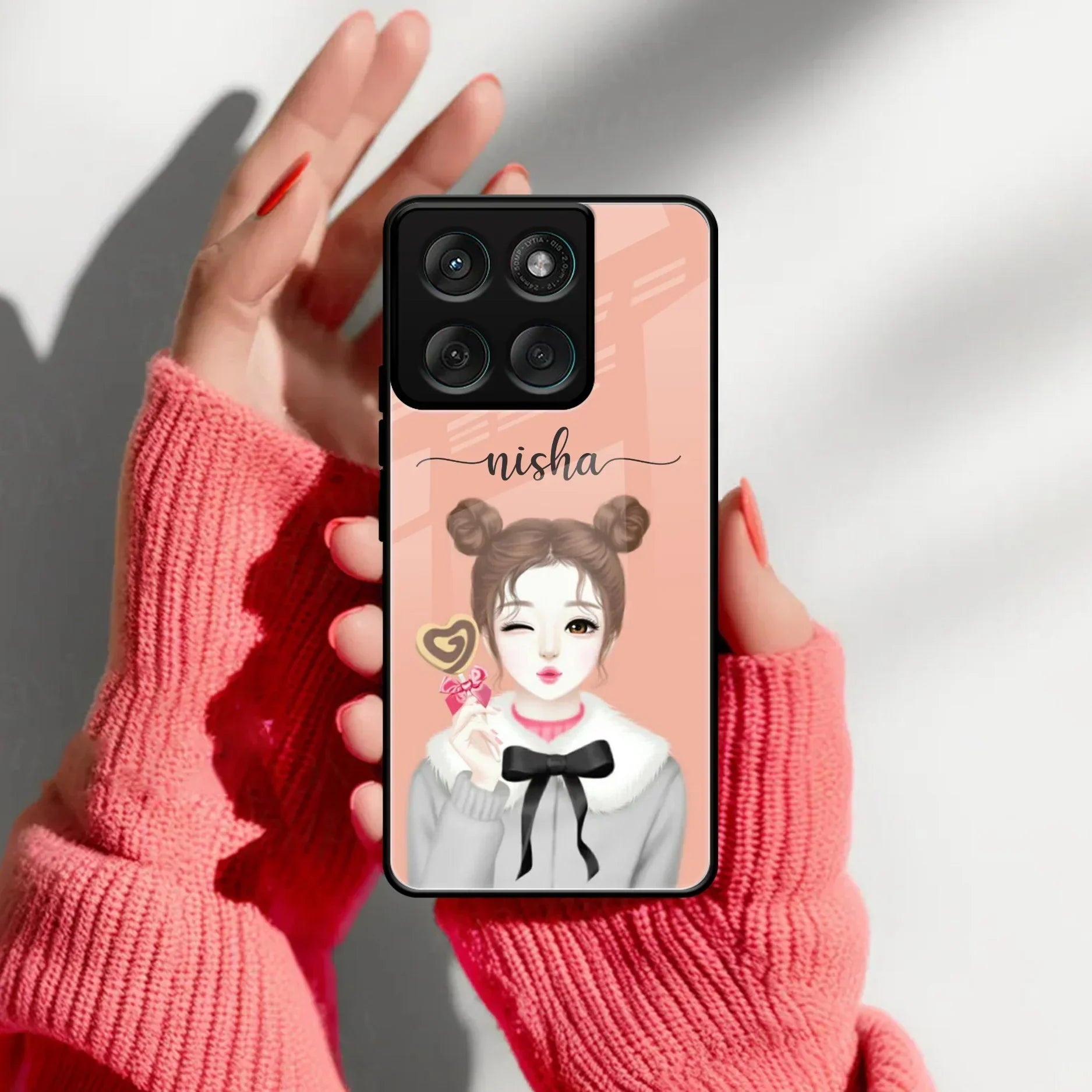Candy Wink Customize Glass Case Cover For Motorola - ShopOnCliQ