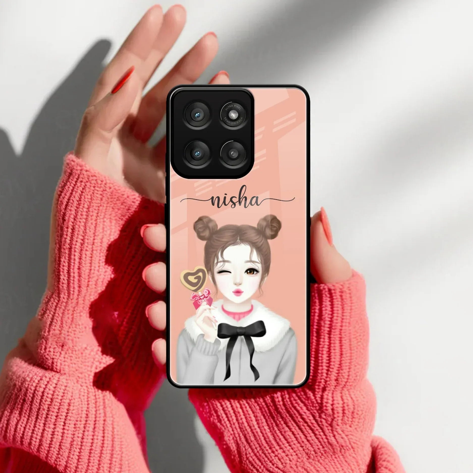 Candy Wink Customize Glass Case Cover For Motorola - ShopOnCliQ