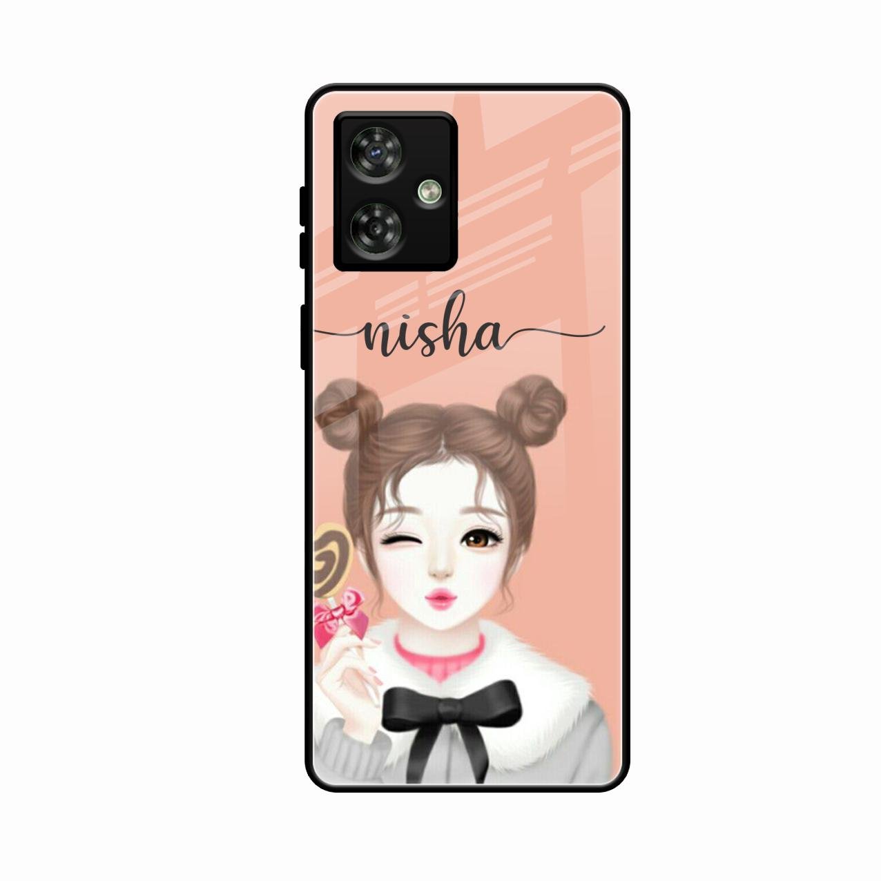 Candy Wink Customize Glass Case Cover For Motorola G64 5G