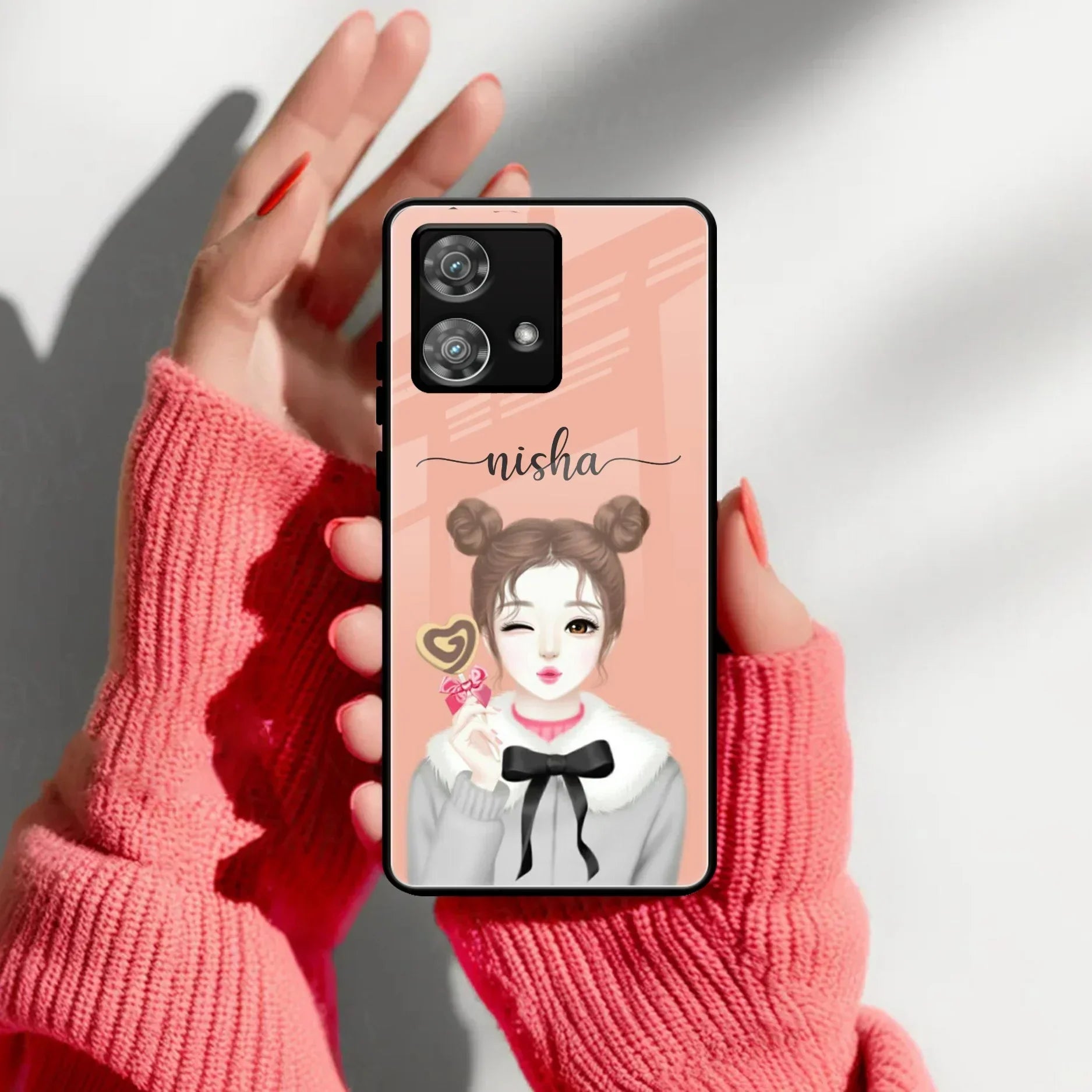 Candy Wink Customize Glass Case Cover For Motorola - ShopOnCliQ