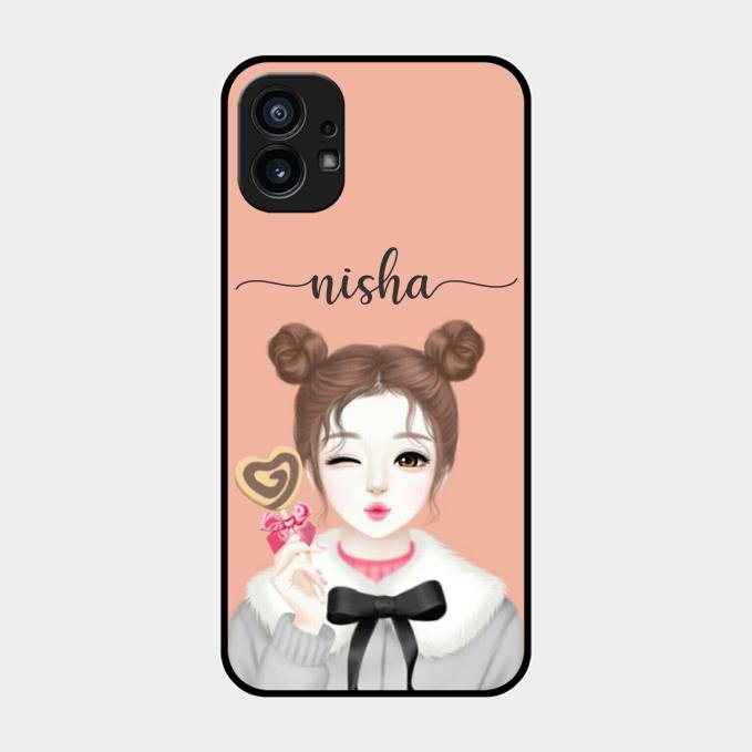 Candy Wink Customize Glass Case Cover For Nothing Phone 1