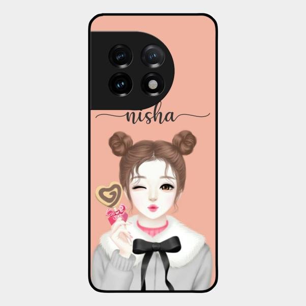Candy Wink Customize Glass Case Cover For Oneplus 11 5G