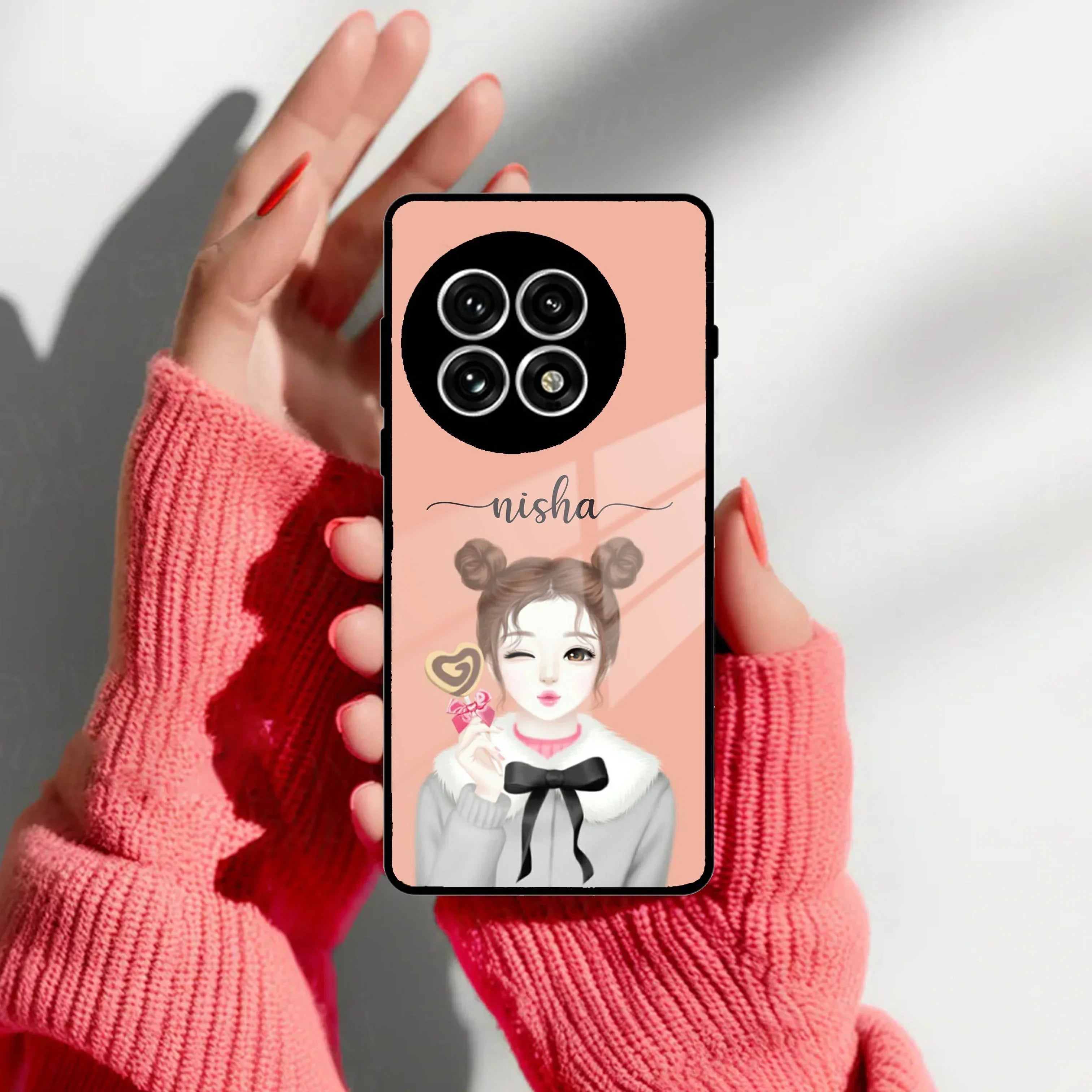 Candy Wink Customize Glass Case Cover For Oneplus - ShopOnCliQ