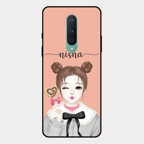 Candy Wink Customize Glass Case Cover For Oneplus 8